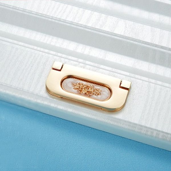 5 PCS 6530-64 Simple European Furniture Drawer Hidden Buckle Handle (White Amber) - Image 2