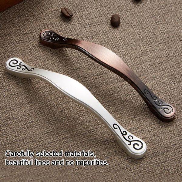 5 PCS 4087-128 Simple Furniture Cabinet Handle Full Polished Alloy Handle (Bronze) - Image 6