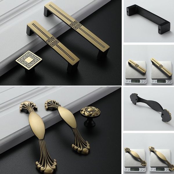 1004-96 Cabinet Wardrobe Door Handle Solid Copper Door Handle - Image 3