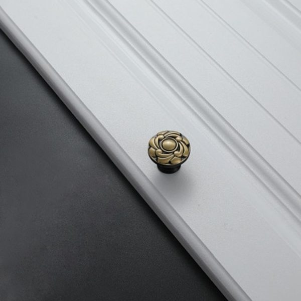 1007 Cabinet Wardrobe Door Handle Solid Copper Door Handle - Image 2