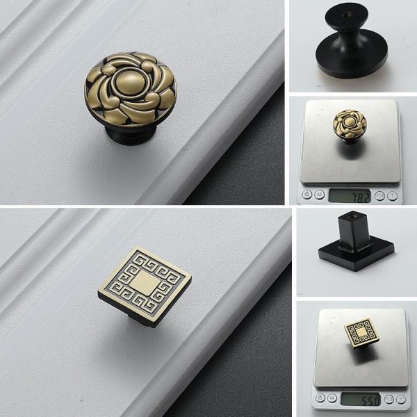 1007 Cabinet Wardrobe Door Handle Solid Copper Door Handle - Image 3