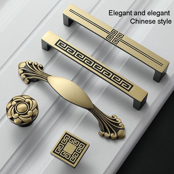 1007 Cabinet Wardrobe Door Handle Solid Copper Door Handle - Image 4