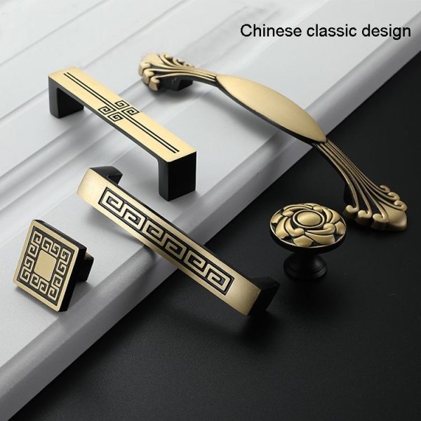 1007 Cabinet Wardrobe Door Handle Solid Copper Door Handle - Image 5