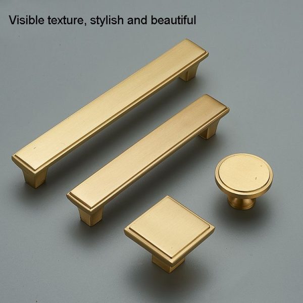 1011-128 Furniture Cabinet Handle Copper Natural Chinese Handle - Image 3