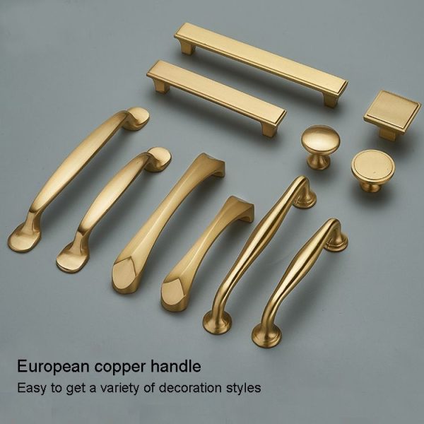 1011-128 Furniture Cabinet Handle Copper Natural Chinese Handle - Image 4
