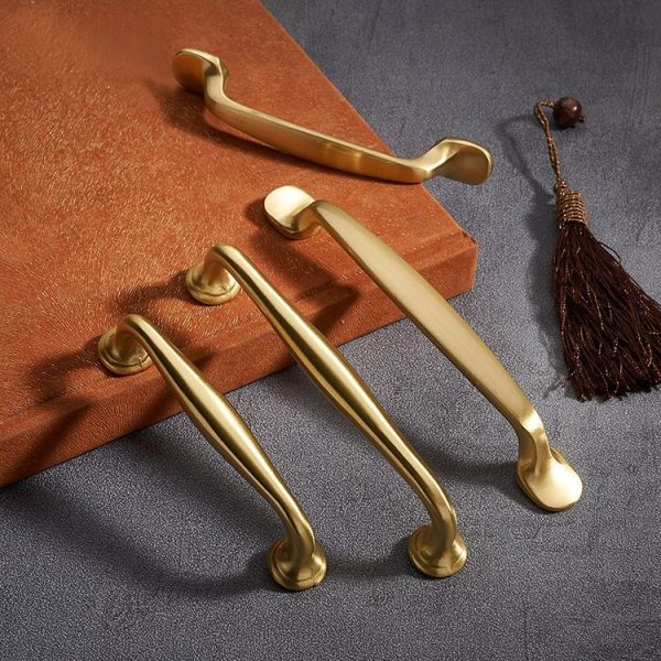 1011-128 Furniture Cabinet Handle Copper Natural Chinese Handle - Image 6
