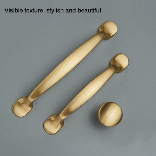 6226T-128 Furniture Cabinet Handle Copper Natural Chinese Handle - Image 3