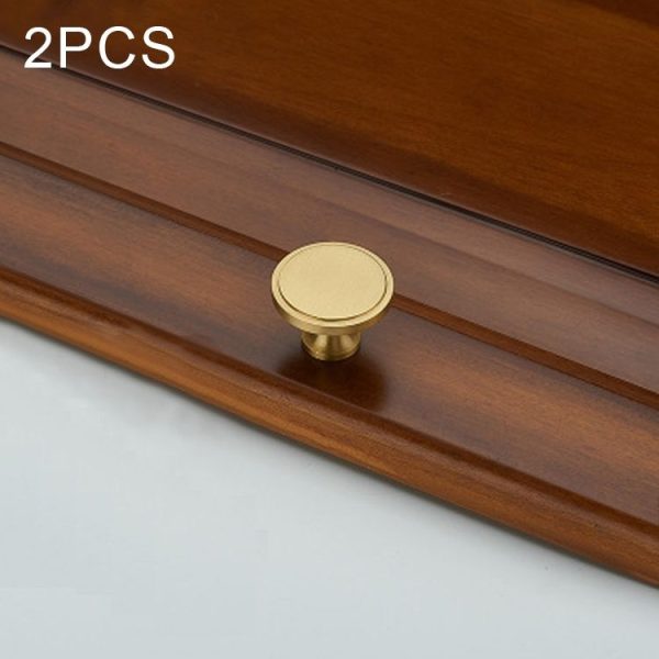 2 PCS 1016 Furniture Cabinet Handle Copper Natural Chinese Handle