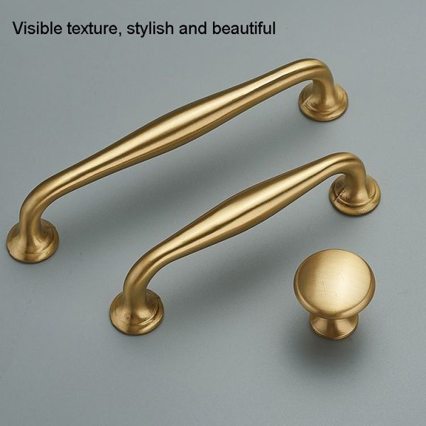 6291T-128 Furniture Cabinet Handle Copper Natural Chinese Handle - Image 3