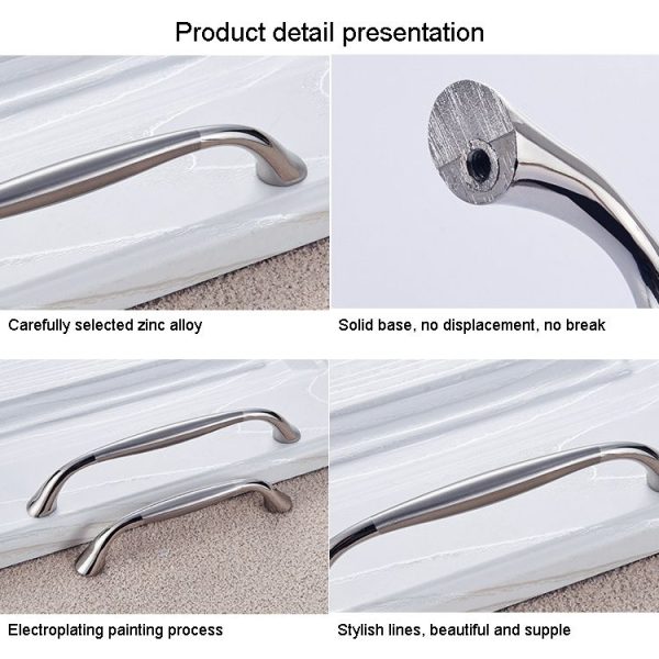 5 PCS 4002-64 Modern Minimalist Cabinet Zinc Alloy Handle - Image 5