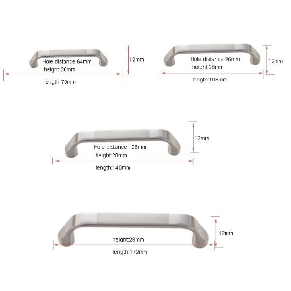 5 PCS 4002-96 Modern Minimalist Cabinet Zinc Alloy Handle - Image 3