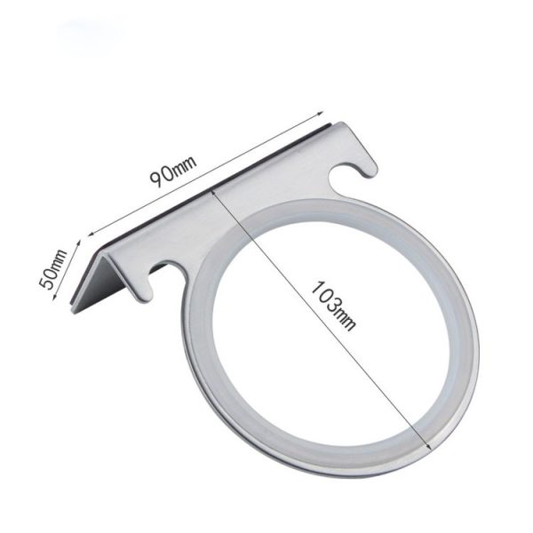 304 Stainless Steel Hair Dryer Holder Wall Mount Hanging Rack Organizer Hook Bathroom Bracket - Image 4