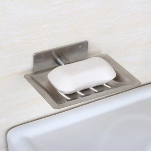 Stainless Steel Soap Holder Bathroom Non-perforated Storage Rack