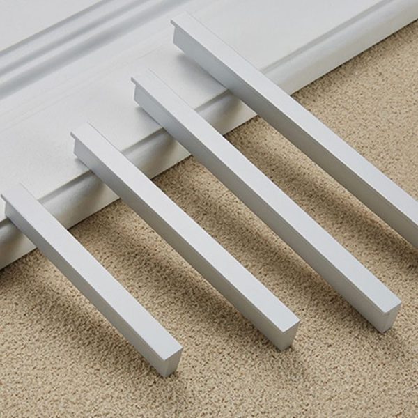 5 PCS 2057-128 Drawer Cabinet Door Handle Straight Door Handle (Silver Matte) (White) - Image 3