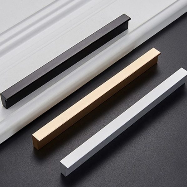 5 PCS 2057-128 Drawer Cabinet Door Handle Straight Door Handle (Silver Matte) (White) - Image 4