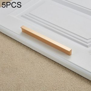 5 PCS 2057-160 Drawer Cabinet Door Handle Straight Door Handle (Gold)