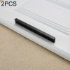 2 PCS 2057-300 Drawer Cabinet Door Handle Straight Door Handle (Black)