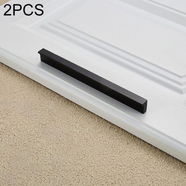 2 PCS 2057-300 Drawer Cabinet Door Handle Straight Door Handle (Black)
