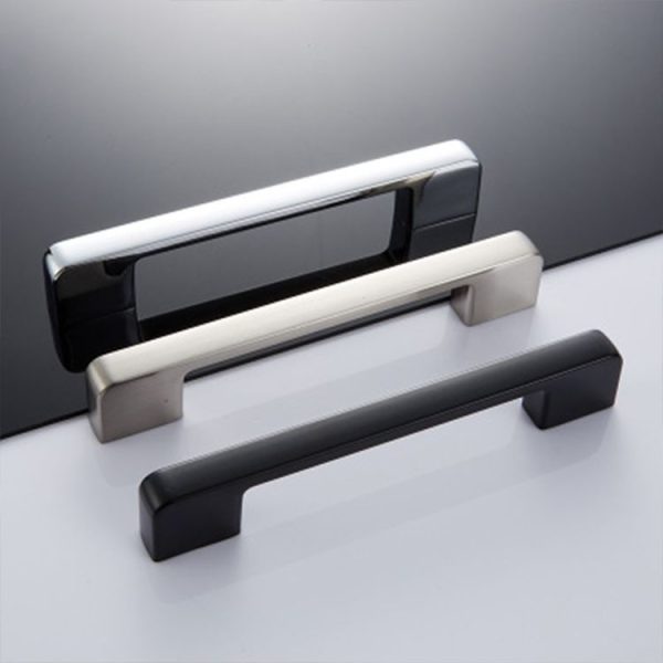 5 PCS 6613-96 Simple Cabinet Door Handle Drawer Wardrobe Zinc Alloy Handle (Black Red) - Image 4