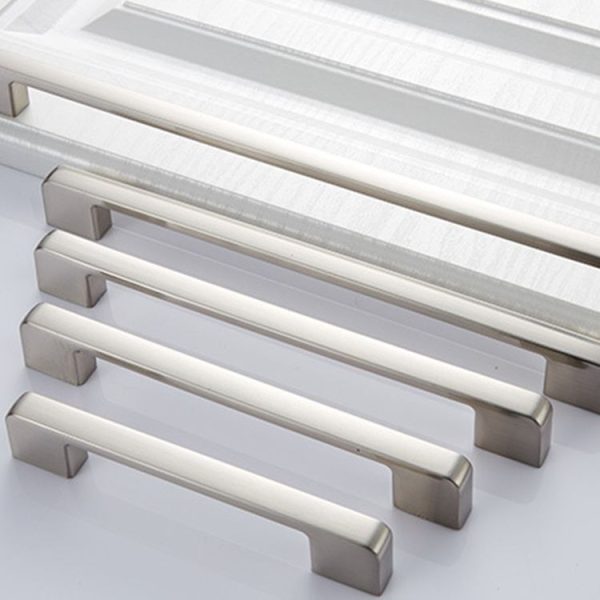 5 PCS 6613-96 Simple Cabinet Door Handle Drawer Wardrobe Zinc Alloy Handle (Brushed) - Image 3