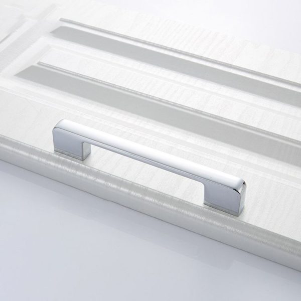 5 PCS 6613-96 Simple Cabinet Door Handle Drawer Wardrobe Zinc Alloy Handle (Bright Chrome) - Image 2