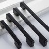 3 PCS 6613-160 Simple Cabinet Door Handle Drawer Wardrobe Zinc Alloy Handle (Black Red) - Image 3