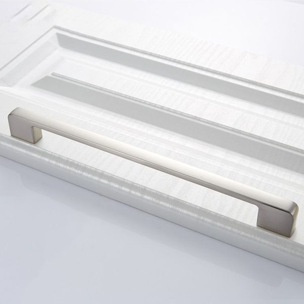 2 PCS 6613-224 Simple Cabinet Door Handle Drawer Wardrobe Zinc Alloy Handle (Brushed) - Image 2
