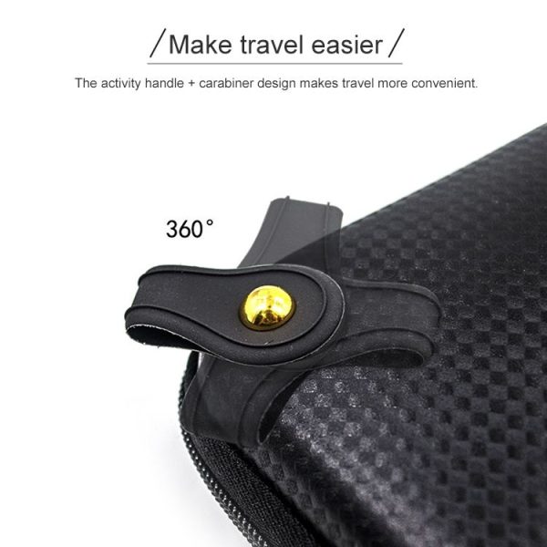 Multi-function Travel Mobile Power Earphone Electronic Product Storage Box Protective Bag (Black) - Image 3