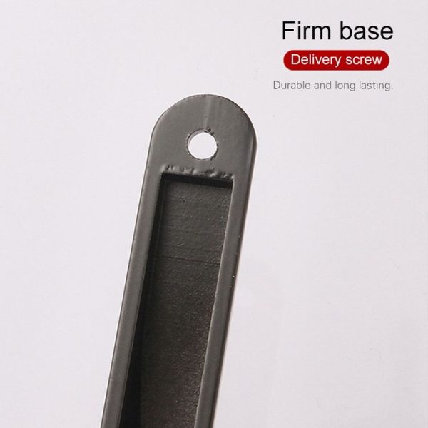 2 PCS Hook-02 Aluminum Alloy Wall Hanging Key Receiving Hanging Hook (Black) - Image 4