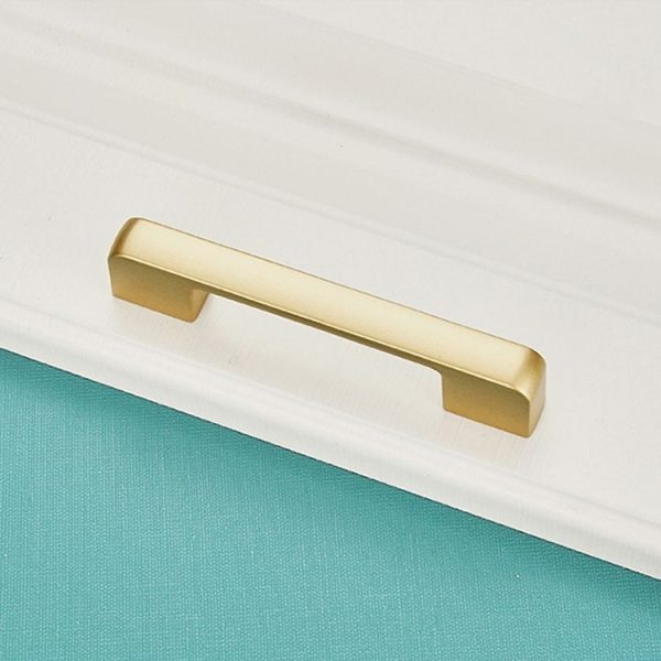 5 PCS 6613_96 Zinc Alloy Closet Cabinet Handle Pitch: 96mm (Gold) - Image 2