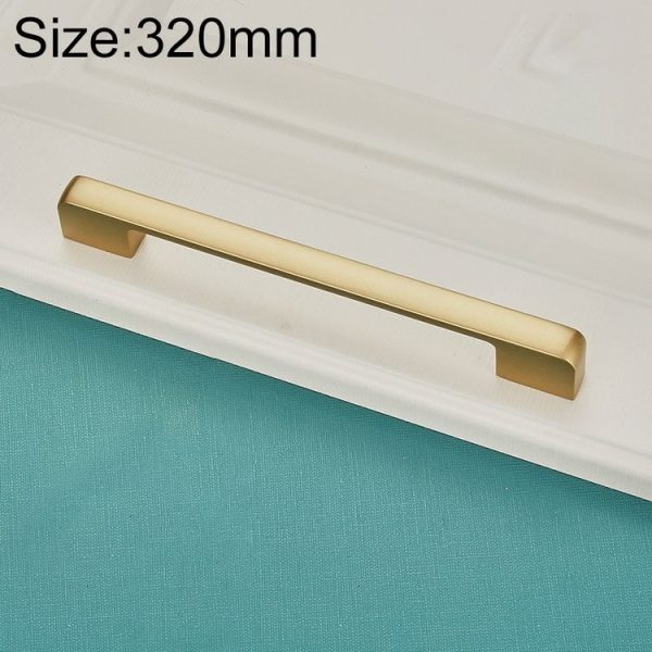 6613_320 Zinc Alloy Closet Cabinet Handle Pitch: 320mm (Gold)