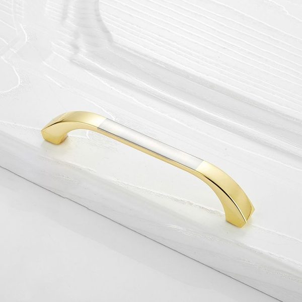 5 PCS 4003_96 Stainless Steel Closet Cabinet Handle Pitch: 96mm (Gold) - Image 2