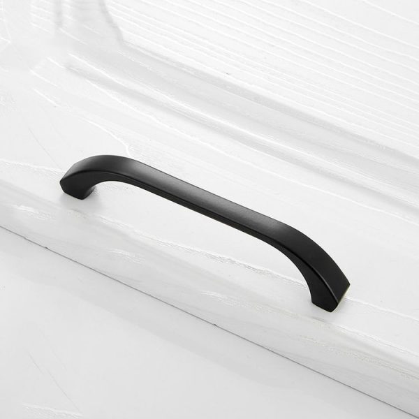 5 PCS 4003_96 Stainless Steel Closet Cabinet Handle Pitch: 96mm (Black) - Image 2