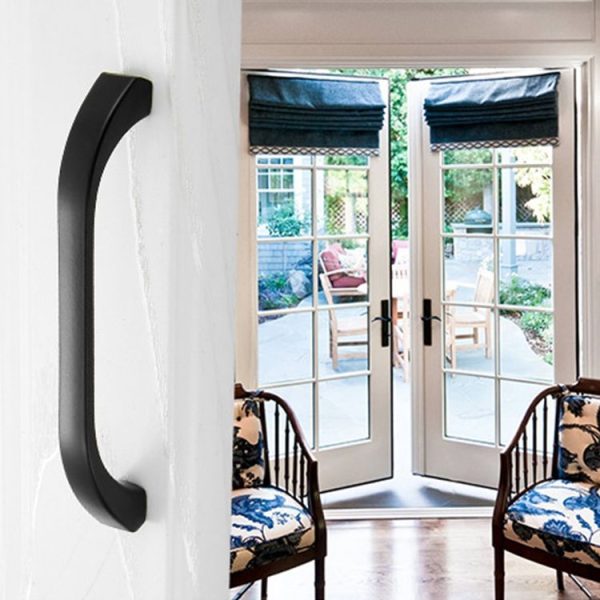 5 PCS 4003_96 Stainless Steel Closet Cabinet Handle Pitch: 96mm (Black) - Image 7