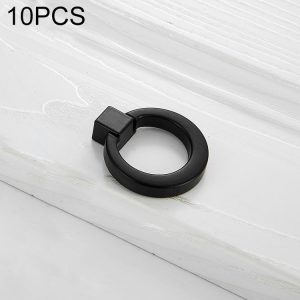 5 PCS 4201 Stainless Steel Single Hole Closet Cabinet Handle (Black)