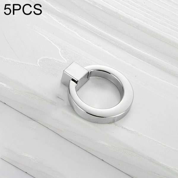 5 PCS 4201 Stainless Steel Single Hole Closet Cabinet Handle (Chrome)