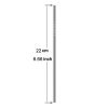 5pcs Reusable Stainless Steel Straight Drinking Straw + Cleaner Brush Set Kit, 215*8mm (Gold) - Image 4
