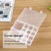 Plastic Organizer Container Storage Box 14 Slots Adjustable Divider Removable Grid Compartment for Jewelry Earring Fishing Hook Small Accessories - Image 5