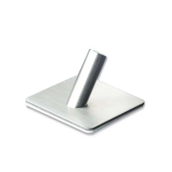 Stainless Steel Single Slant Hook Bathroom Non-perforated Coat Rack - Image 2
