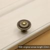 32mm 235 Green Bronze Cabinet Wardrobe Door Drawer Vintage Zinc Alloy Solid Single Hole Handle - Image 2