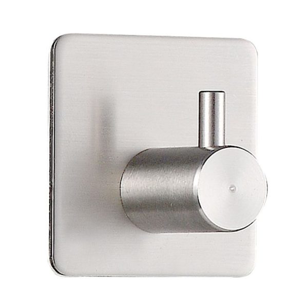 Stainless Steel Cylinder Hanger Bathroom Non-perforated Storage Clothes Hook, Size: 14mm (Silver) - Image 2