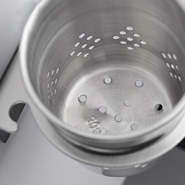304 Stainless Steel Chopsticks Barrel Multi-function Kitchen Punching-free Wall-mounted Holder Storage Rack - Image 4