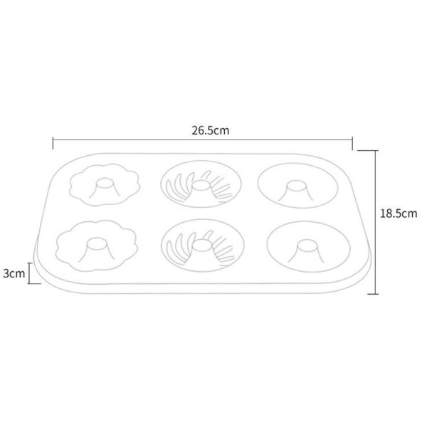 3 Flowers Type Donuts Cookie Mold Gold 6 Cups Cake Mold Baking Mold Cake Tools Bakeware Kitchen Accessories - Image 5