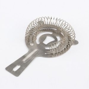 Stainless Steel Ice Filter Cat Shaped Handle Ice Separator Cocktail Bartending Tools (Steel Color)