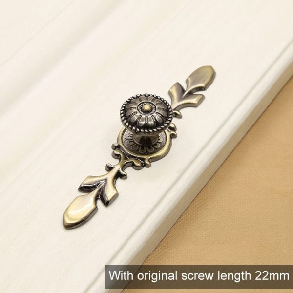 2809 Green Bronze Cabinet Wardrobe Door Drawer Vintage Zinc Alloy Solid Handle, Size: 118mm - Image 2