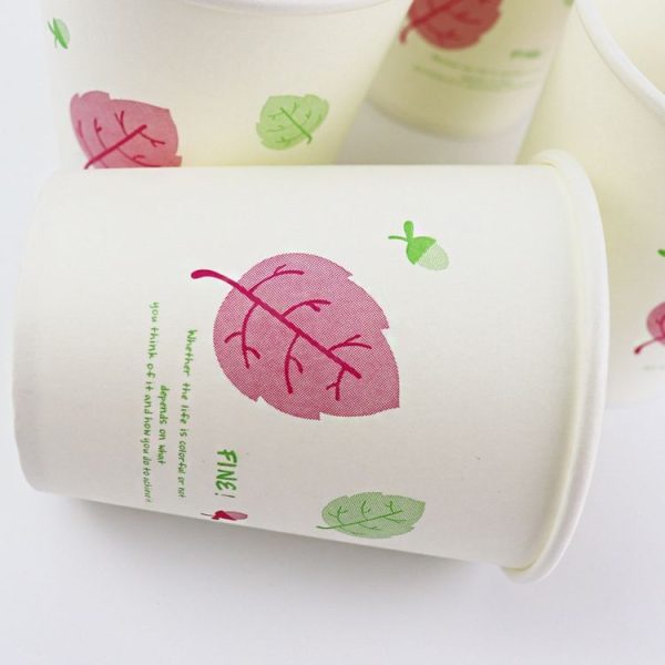 50 PCS Household Office Printed Disposable Paper Cup - Image 3