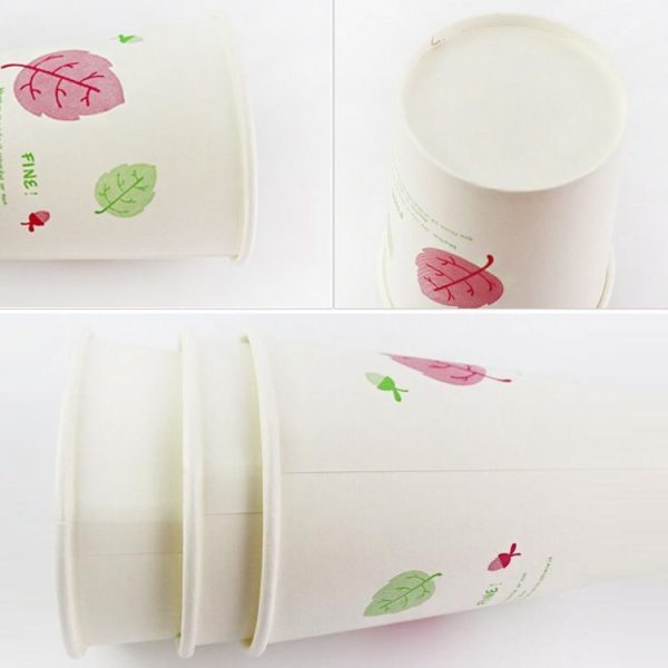 50 PCS Household Office Printed Disposable Paper Cup - Image 4