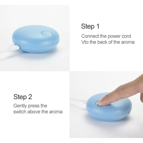 Original Xiaomi Youpin GF Portable Aromatherapy Diffuser Household Small Shell Shape Humidifier (Orange) - Image 4
