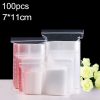 100pcs / pack PE Self Sealing Clear Zip Lock Packaging Bag, 7cm x 11cm, Custom Printing and Size are welcome