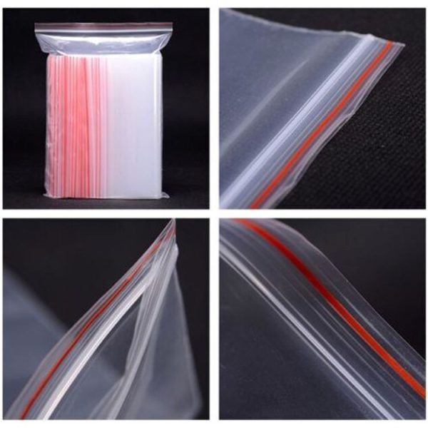 100pcs / pack PE Self Sealing Clear Zip Lock Packaging Bag, 10cm x 15cm, Custom Printing and Size are welcome - Image 5